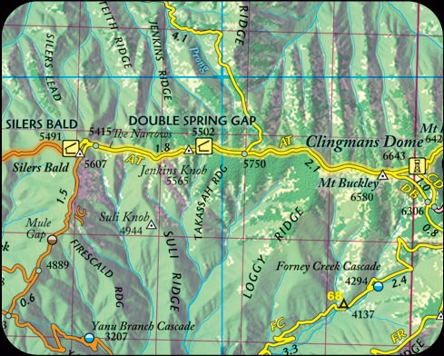 Great Smoky Mountains Trail Map
