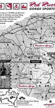 Red River Gorge Sports Map