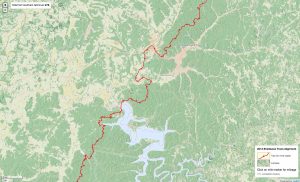 Landuse and trail with mile markers