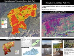 April, 2014 Kingdom Come State Park Wildfire Analysis, by Kyle Howard