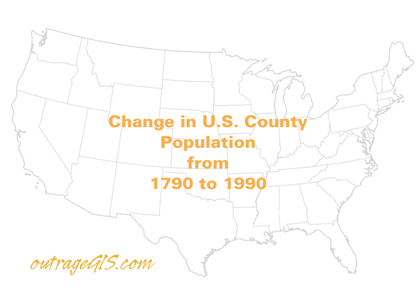 outrageGIS animations: US Population Growth from 1790 to 1990