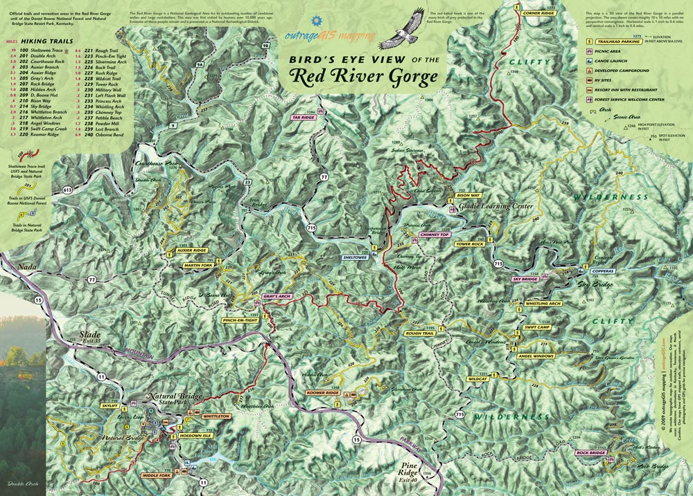Red River Gorge Area Map Red River Gorge Red River Ma - vrogue.co