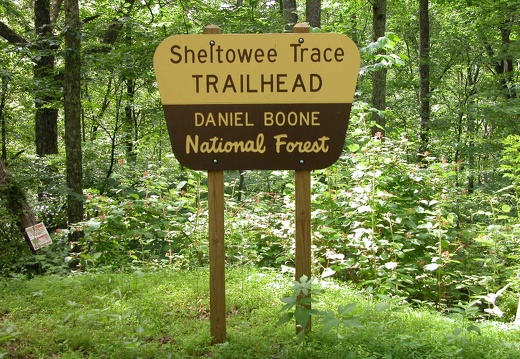 Sheltowee Trace Trailhead at Ky 1956 (old Highway 80)