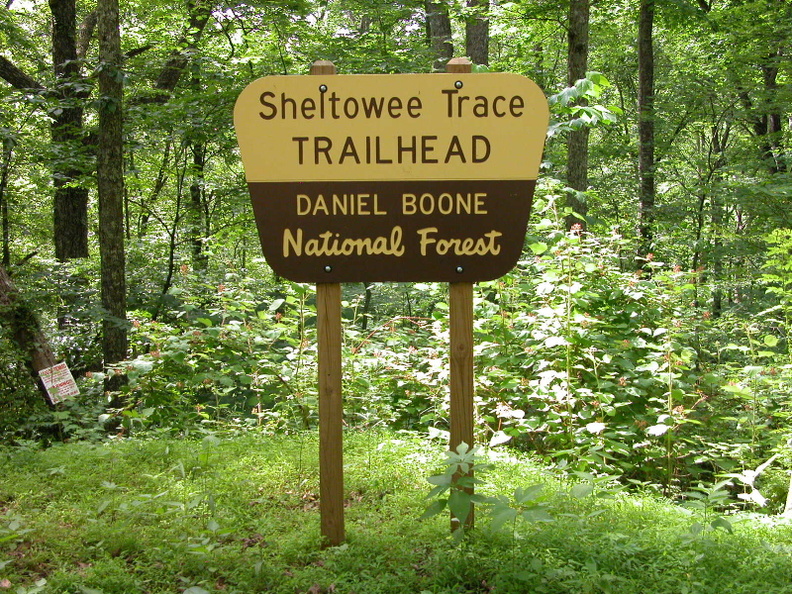 Sheltowee Trace Trailhead at Ky 1956 (old Highway 80)