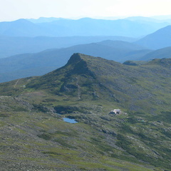 View from Crawford Path to Lakes of Clouds Hut