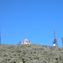 View from Crawford Path to Mt. Washington Weather Observatory