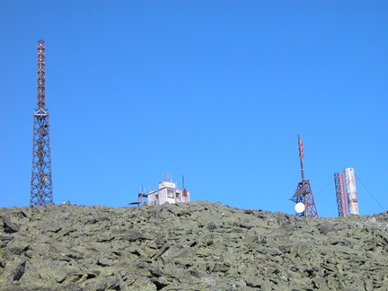 View from Crawford Path to Mt. Washington Weather Observatory