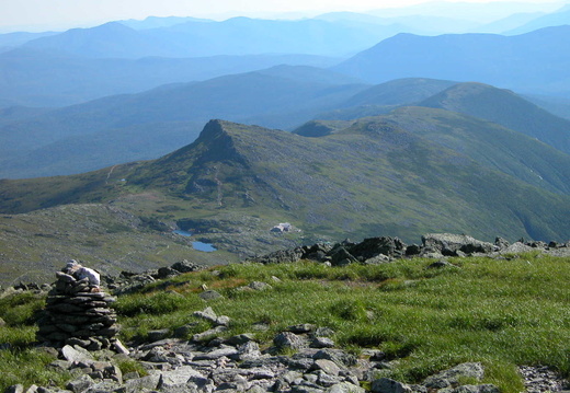 View from Mt. Washington to Lakes of Clouds Hut