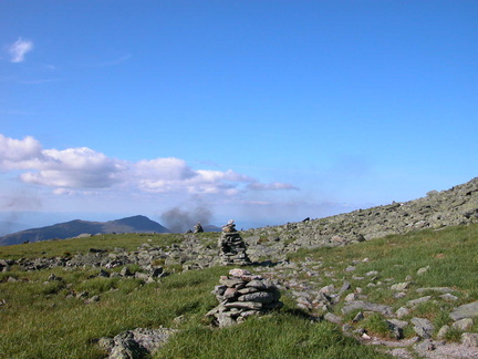 Smoke from Cog below Mt. Washington Summit