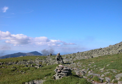 Smoke from Cog below Mt. Washington Summit