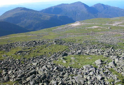 Mt. Washington State Park View of Mt. Jefferson, Mt. Adams, and Mt. Madison (left to right)