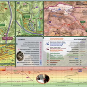 Reverse side of map showing inset maps and elevation profile.