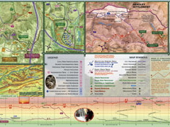 Reverse side of map showing inset maps and elevation profile.