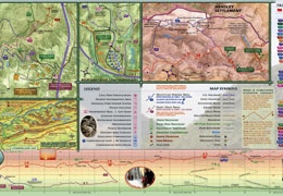 Reverse side of map showing inset maps and elevation profile.
