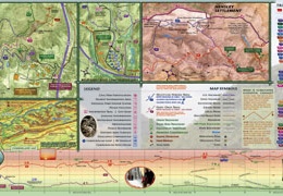 Reverse side of map showing inset maps and elevation profile.