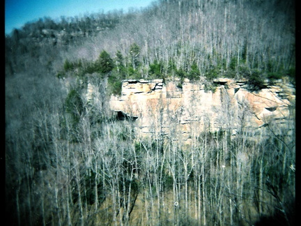 Wall above Yahoo Creek