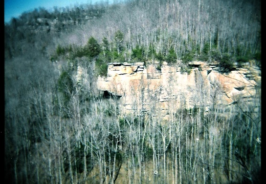 Wall above Yahoo Creek