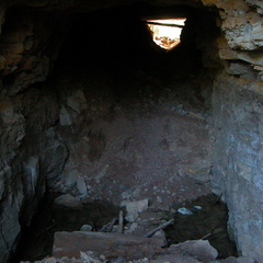 The Tunnel. Old railroad tunnel for Rock Creek coal and timber operations.