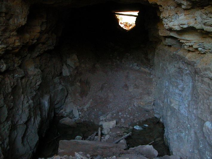 The Tunnel. Old railroad tunnel for Rock Creek coal and timber operations.