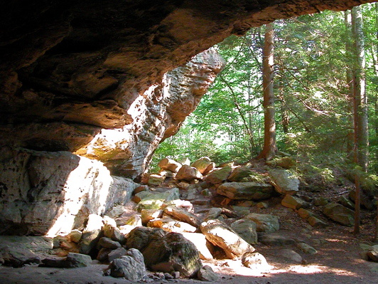 Inside Indian Rock House.