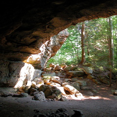 Inside Indian Rock House.