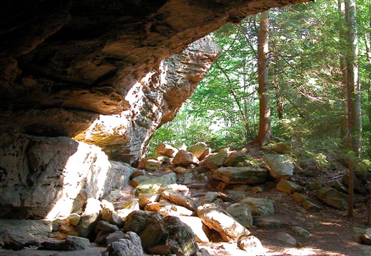 Inside Indian Rock House.