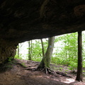 A nook of shady relief below Angel Falls Overlook. 