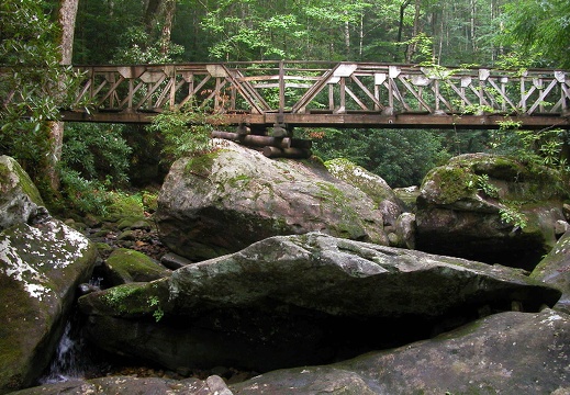 Fall Branch footbridge. 