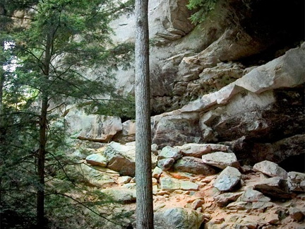 Gray's Arch rock shelter