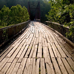 O&amp;W Bridge wooden floor