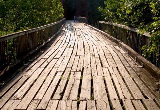 O&amp;W Bridge wooden floor