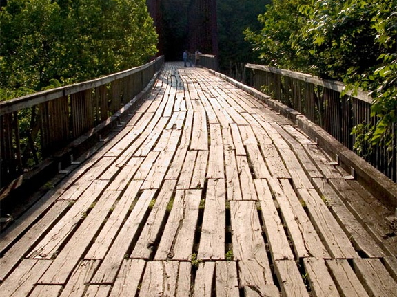 O&amp;W Bridge wooden floor