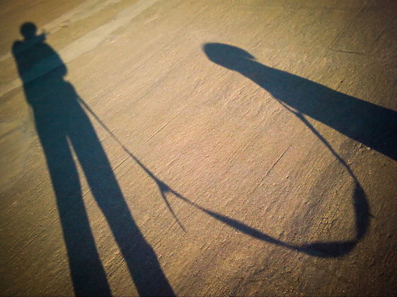 Shadow on Parking Structure