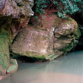 Creek with sand bank and deep pool