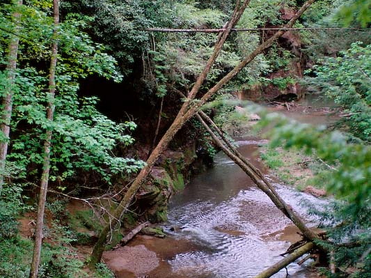 Overlook to creek