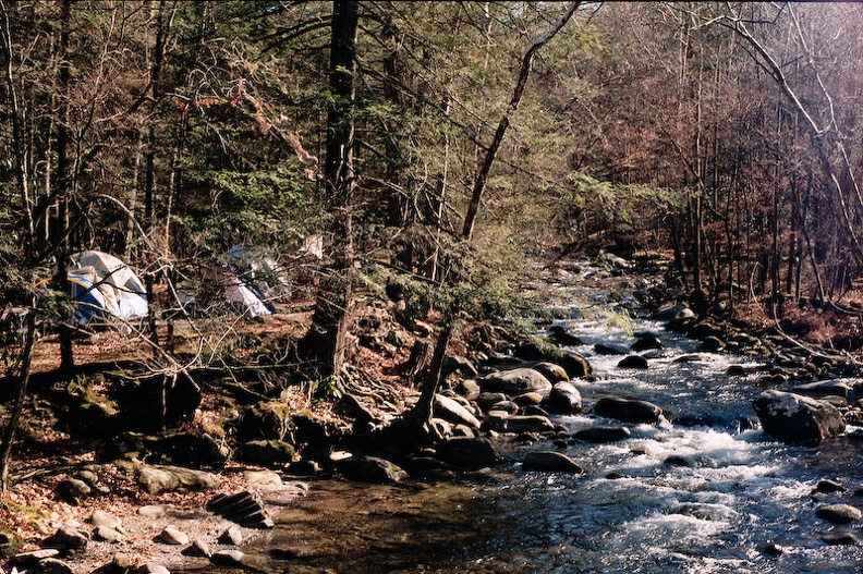 Little River with Campers