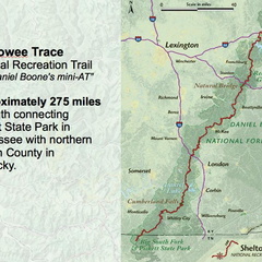 Sheltowee Trace, 275-mile hiking trail