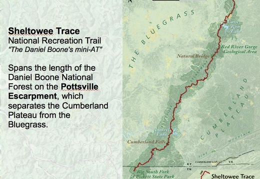 The Sheltowee Trace physiography