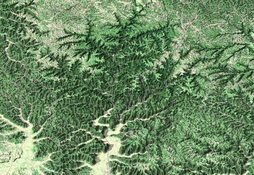 Detail 3D around the Red River Gorge