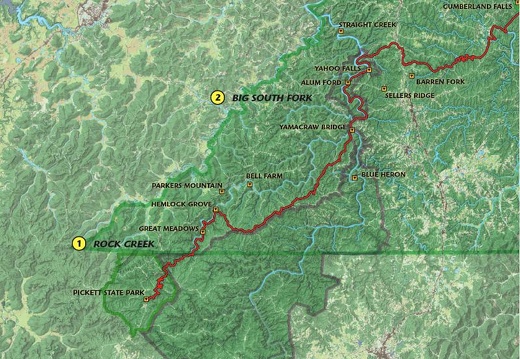 Section 1-2: Rock Creek and Big South Fork