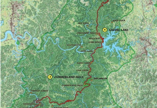 Sections 3-4: Cumberland Falls &amp; Laurel Lake