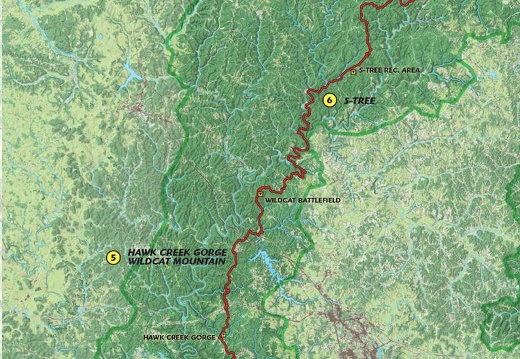 Sections 5-6: Hawk Creek Gorge &amp; S-tree