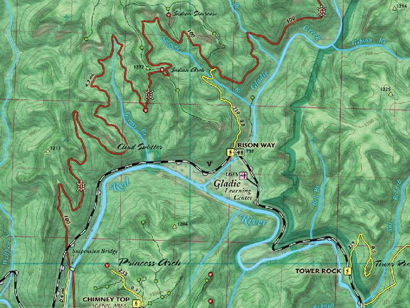 Example of final style of ST map