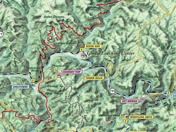 3D map of ST where it crosses the Red River