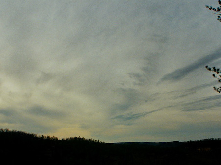 Evening view west from Sky Bridge