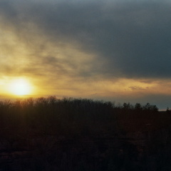 Evening view west from Sky Bridge