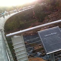 Liberty Bridge, Falls Park on the Reedy