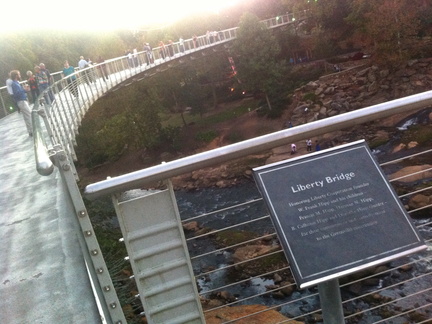 Liberty Bridge, Falls Park on the Reedy