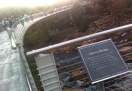 Liberty Bridge, Falls Park on the Reedy