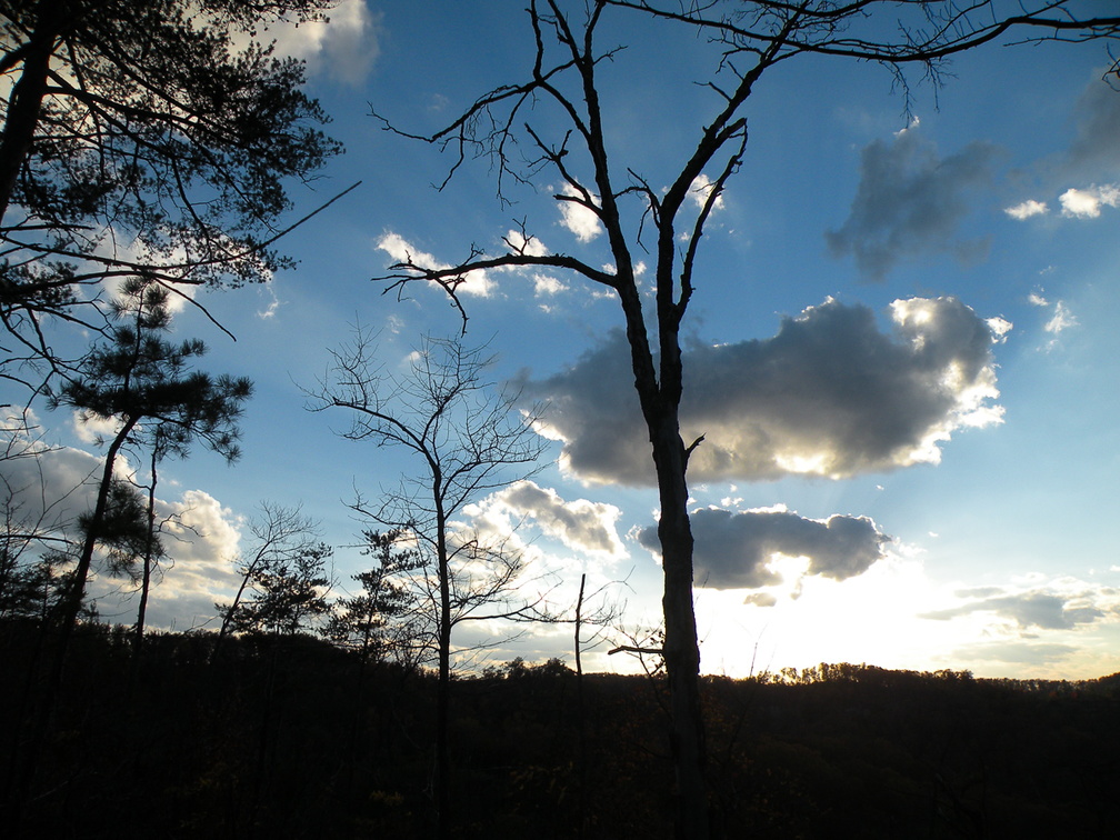 Sun behind Clouds